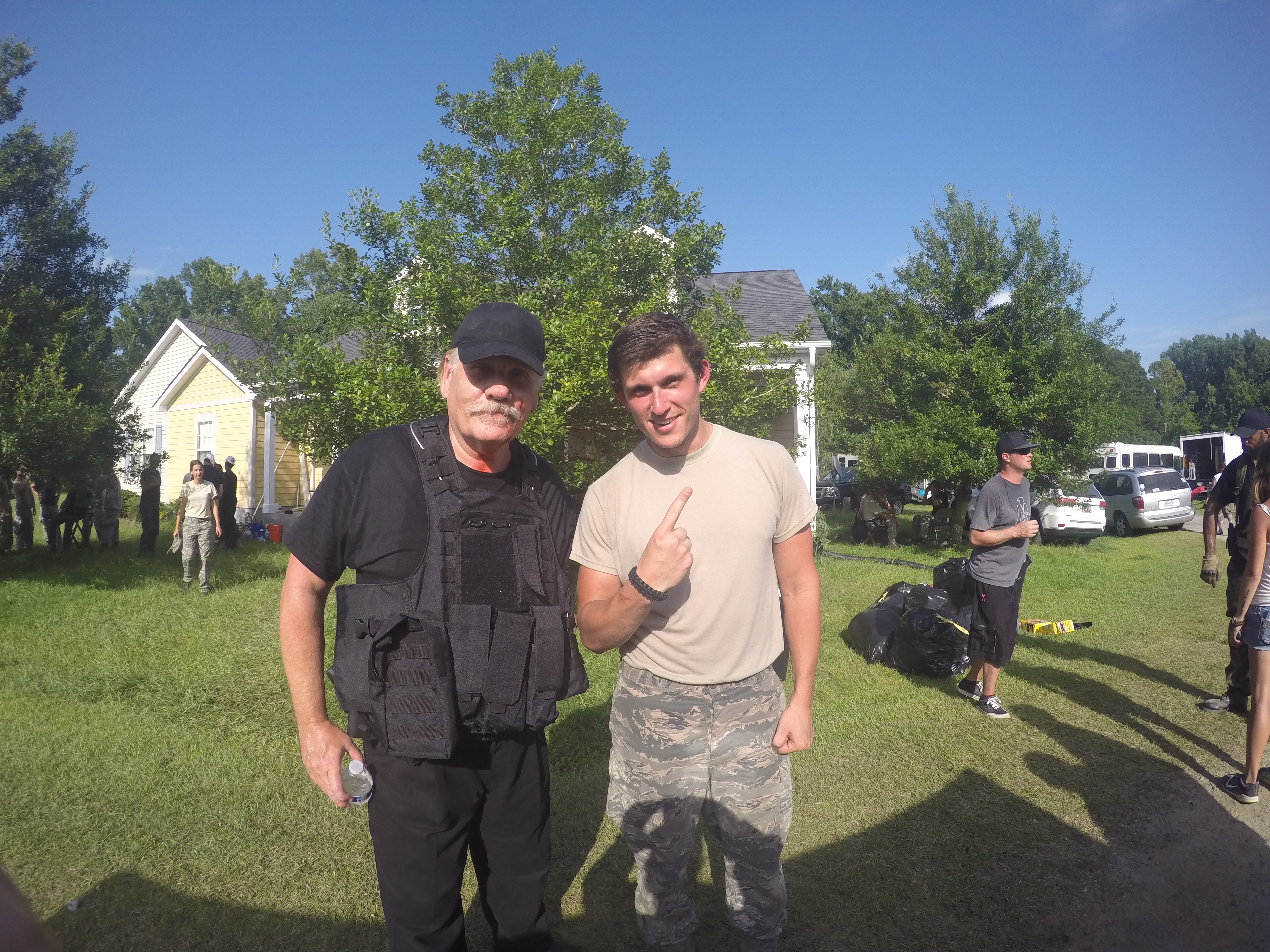 William Forsythe and I on the set of 'Check Point' 2016