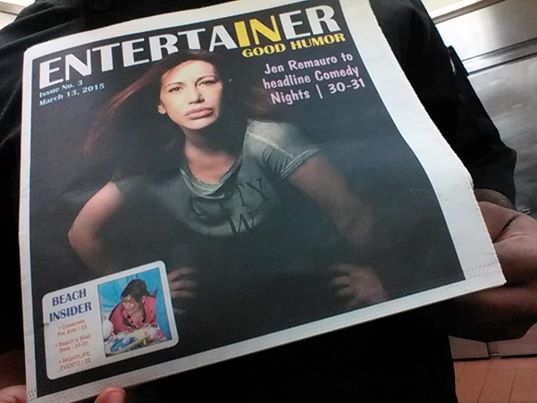 The cover of ENTERTAINER Magazine in Panama City Beach, Florida (1,000,000 copies distributed)