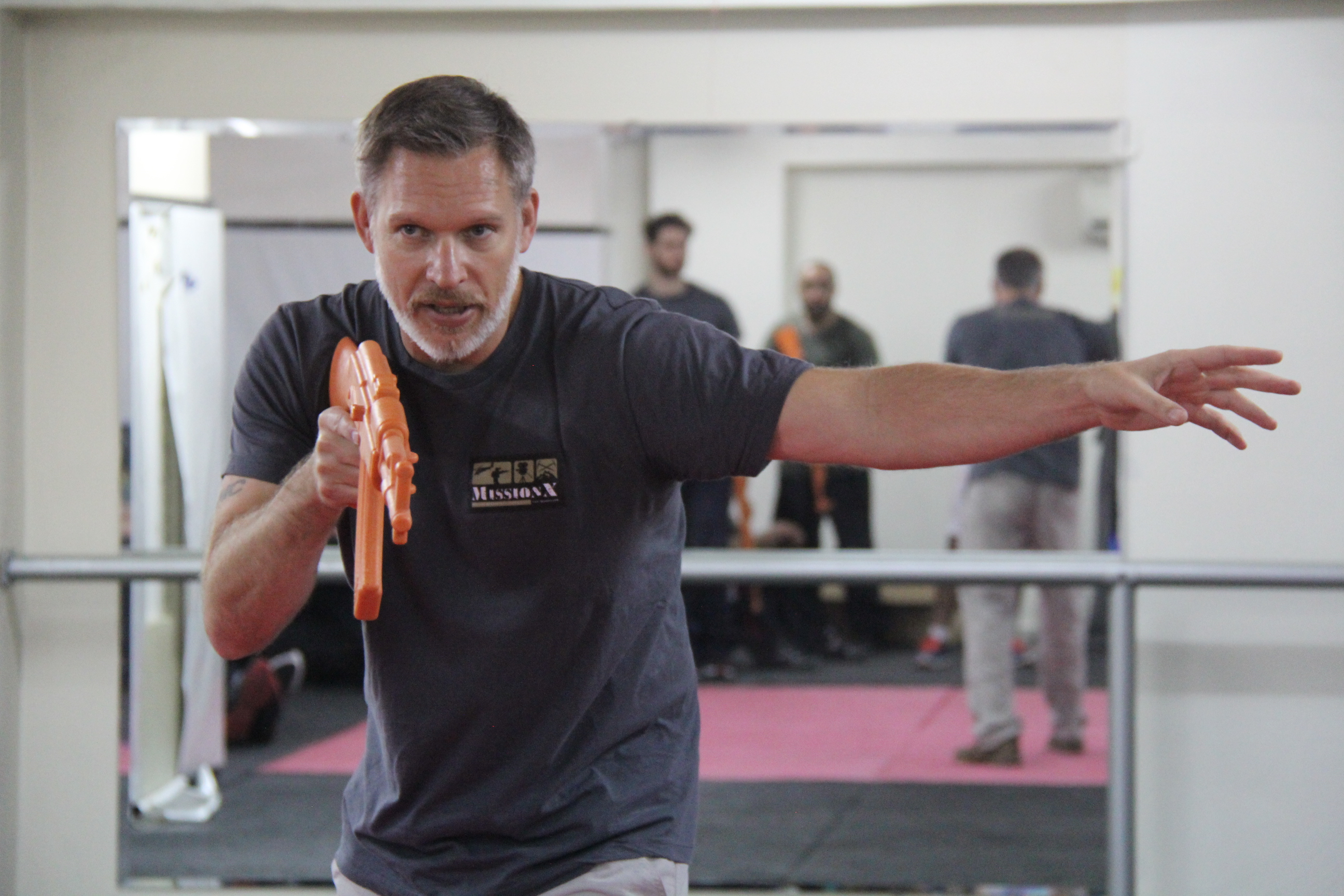 Training actors in weapons handling skills