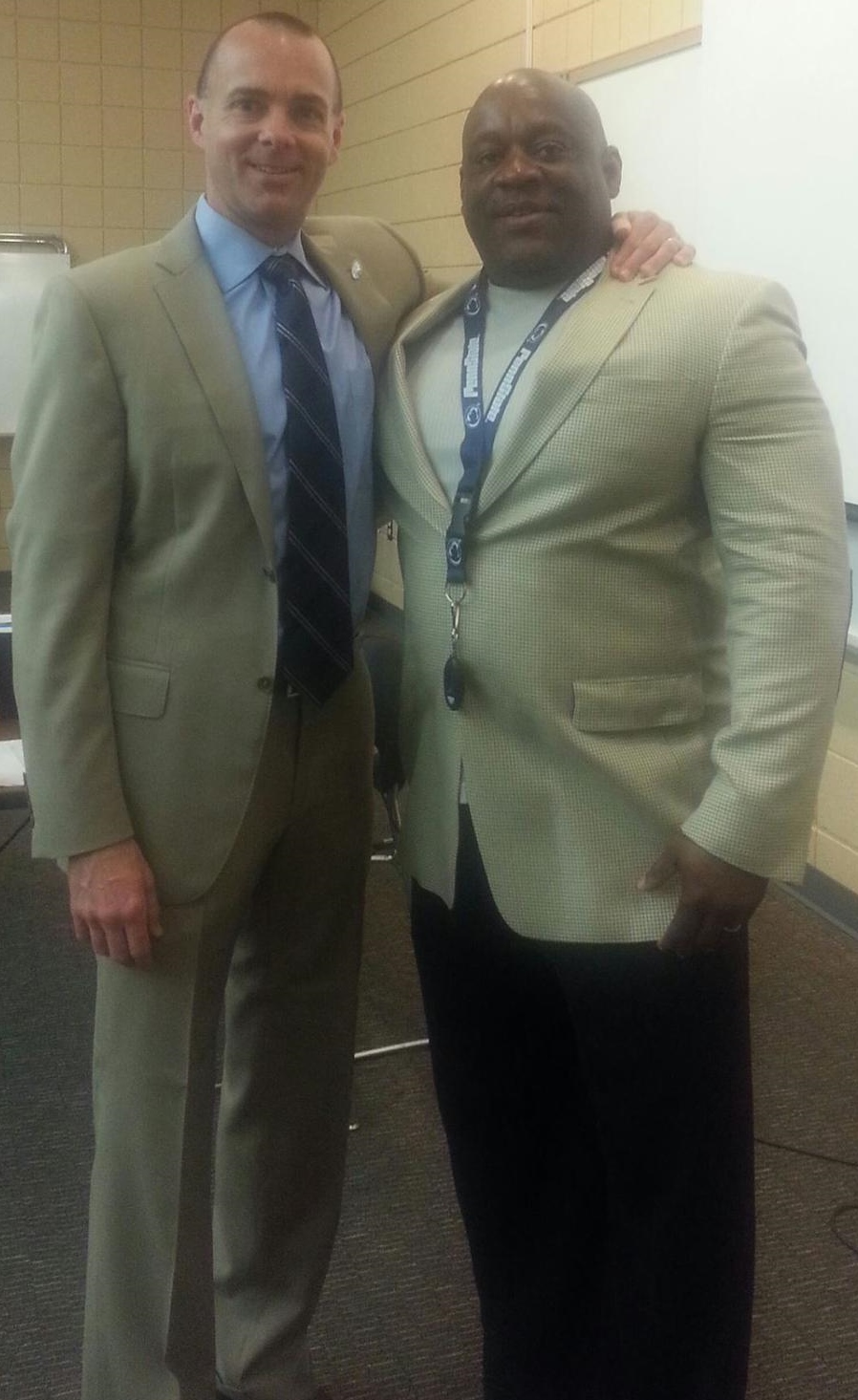 Philadelphia Eagles President Don Smolenski and Dr. Scott Glenn