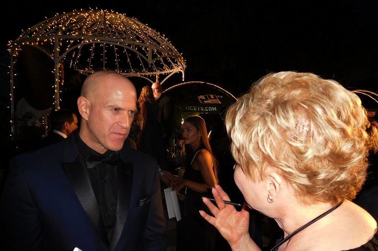 Dr. Diane Howard, interviewing Bruno Gunn; Officer Downe; Hunger Games, Catching Fire; Movieguide​ 24th Annual Award and Gala, 2016