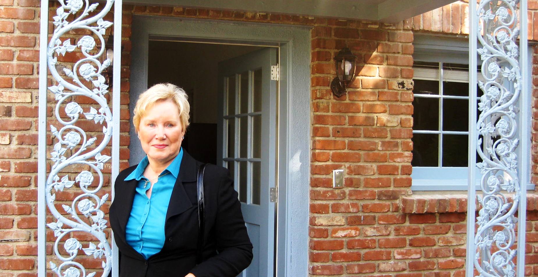 At Paramount Studios in front of dressing room used by many classic female movie stars the day of the Moveguide Awards gala, Feb. 6, 2015