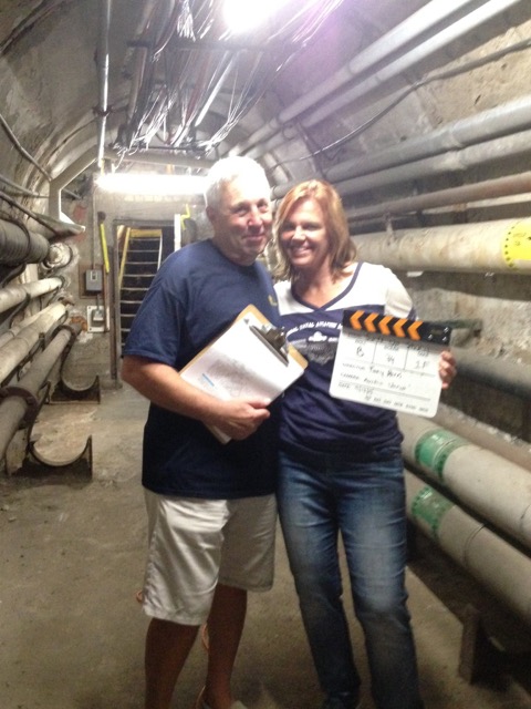 with Director Tony Perri on set of 