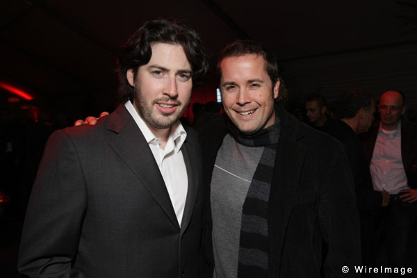 Jason Reitman, Mateo Messina at a Hollywood screening of Juno.