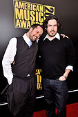 M Messina, J Reitman at the American Music Awards