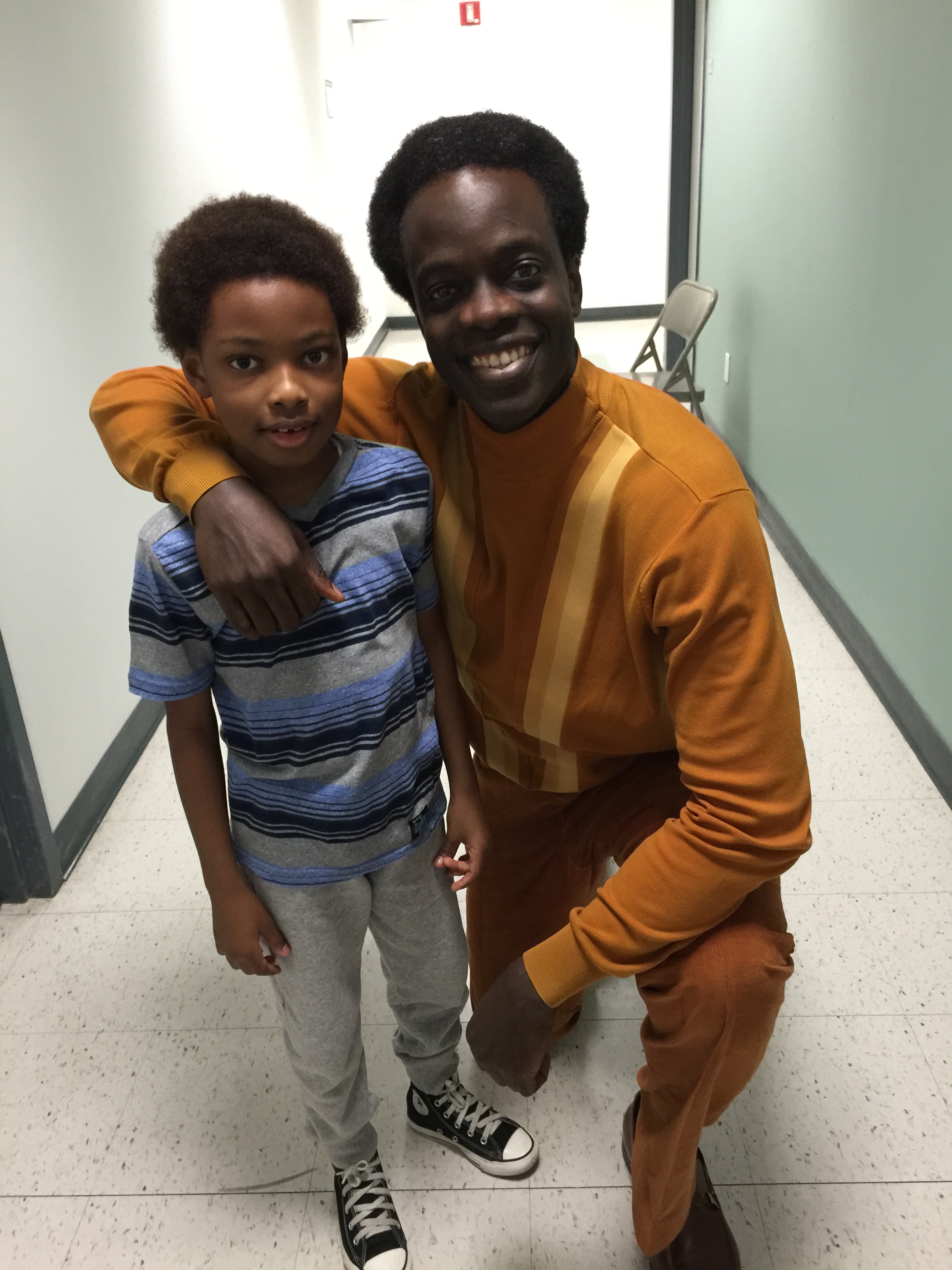 Vinyl (2016)Michael with Ato Essandoh (Michael's TV dad)