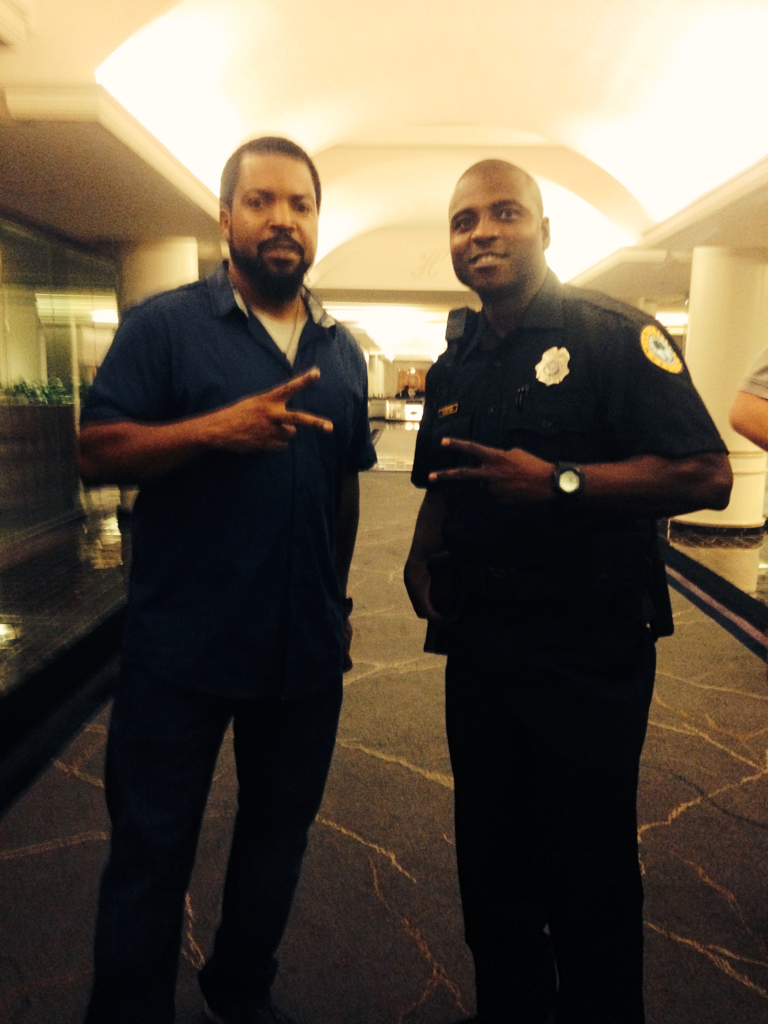 On set for Ride Along 2
