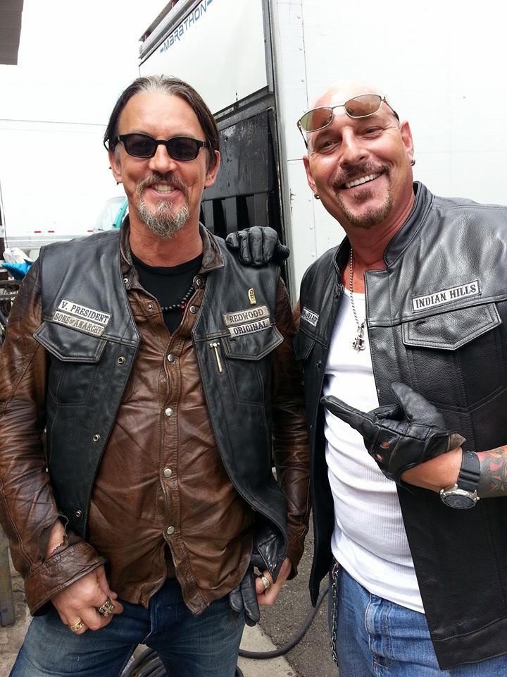 Me and Tommy season 7 right after shooting our scene for episode #9 on the SOA set