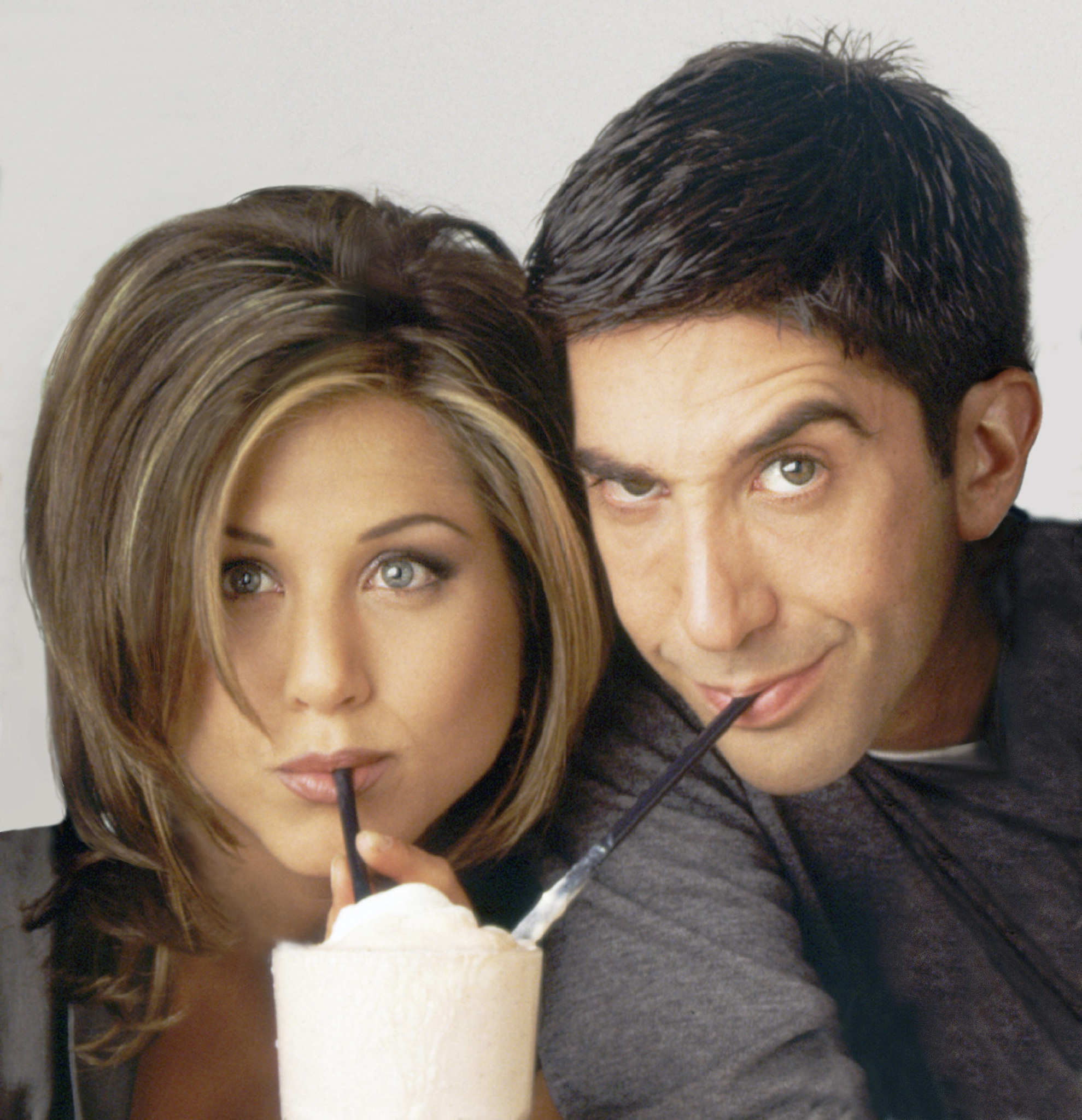 Still of Jennifer Aniston and David Schwimmer in Draugai (1994)