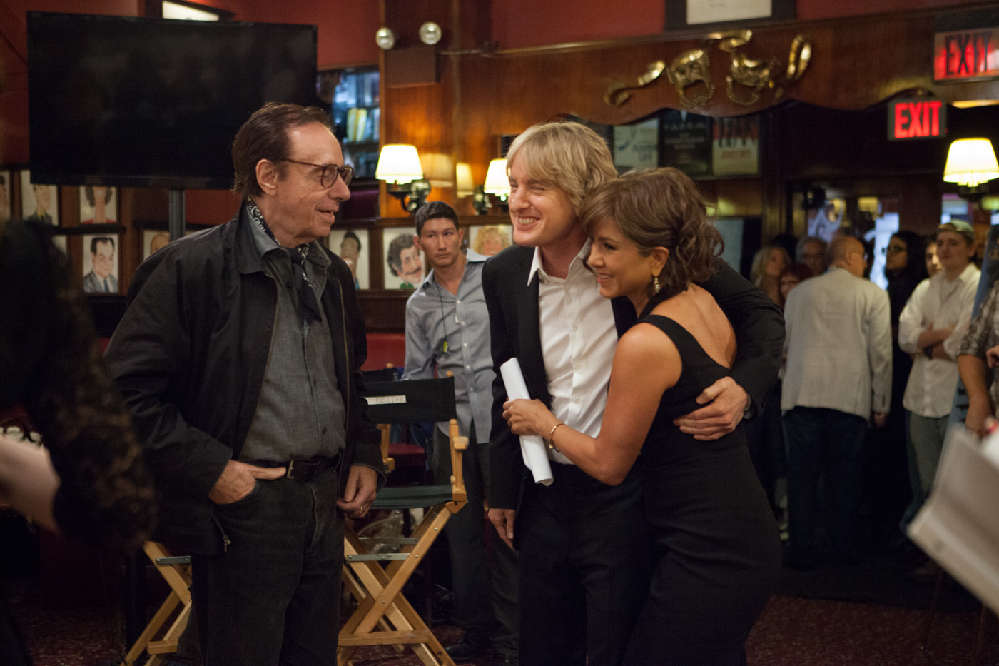 Still of Jennifer Aniston, Peter Bogdanovich and Owen Wilson in She's Funny That Way (2014)