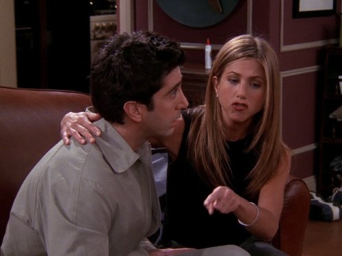 Still of Jennifer Aniston and David Schwimmer in Draugai (1994)