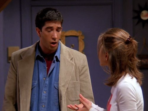 Still of Jennifer Aniston and David Schwimmer in Draugai (1994)