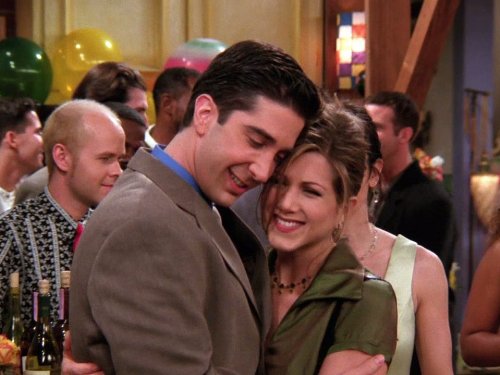 Still of Jennifer Aniston and David Schwimmer in Draugai (1994)