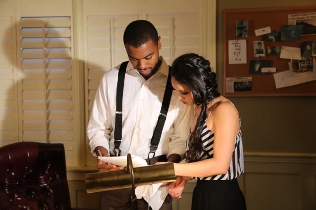TITLE: The Paper Lantern CHARACTERS: Veronica Park, Hank Gillian (Still of Mary Yang and Demetrius Butler in The Paper Lantern)