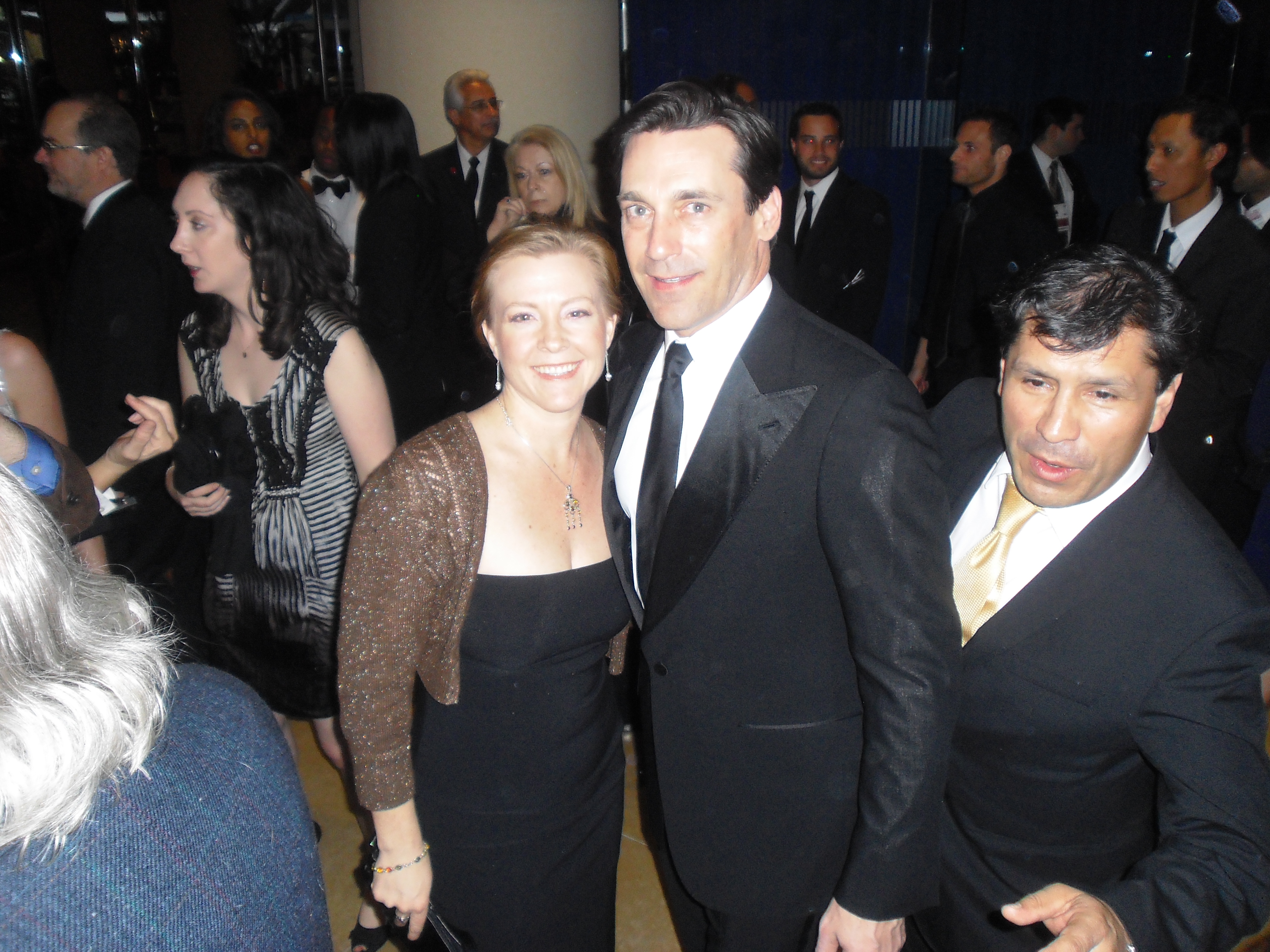 With Jon Hamm at the Golden Globes 2012