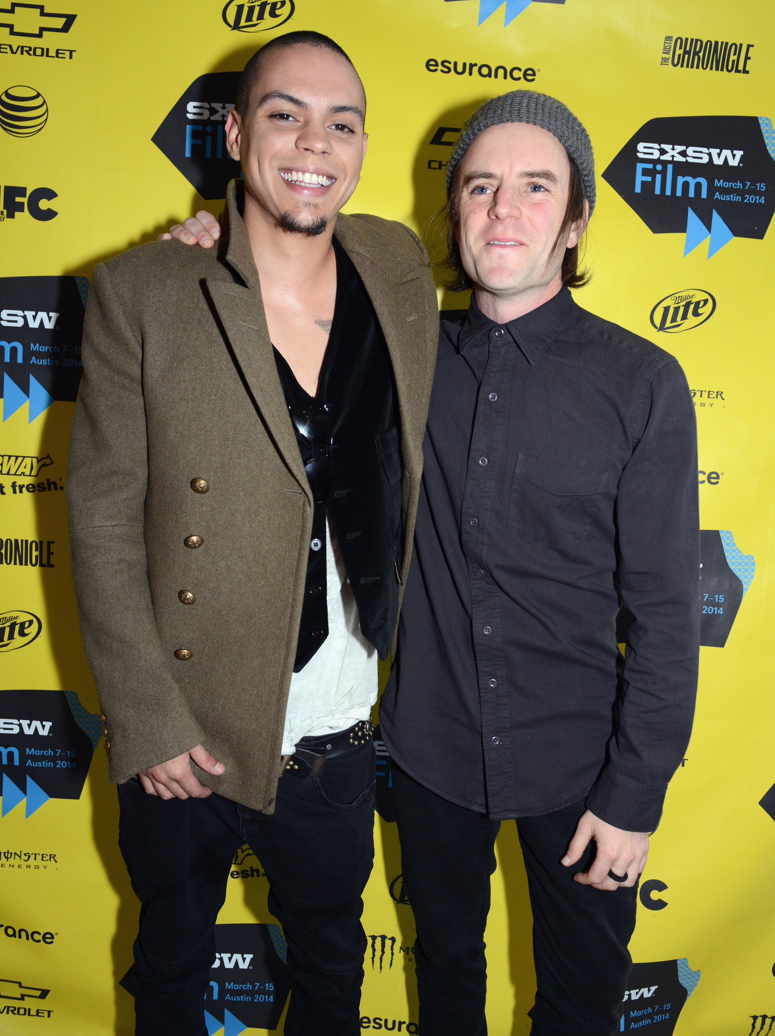 Michael Johnson and Evan Ross at event of All the Wilderness (2014)