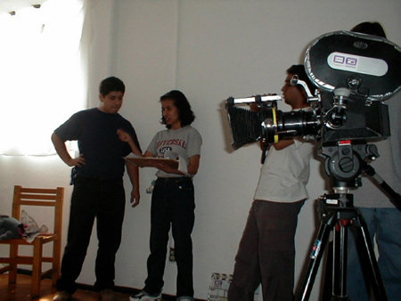 Behind scenes