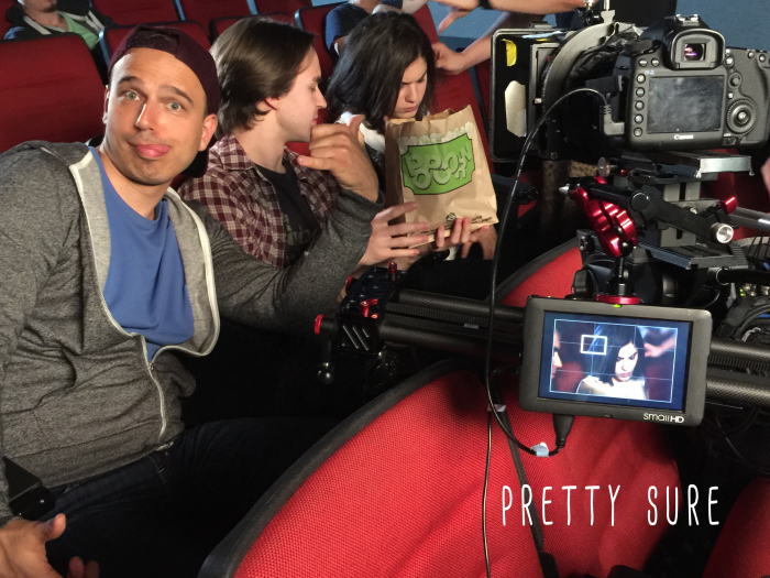 Zlatko on the set of the infamous Pretty Sure.