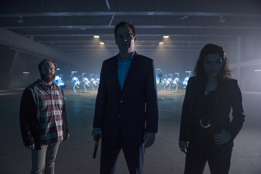 Still of Jack Coleman, Eve Harlow and Henry Zebrowski in Heroes Reborn (2015)
