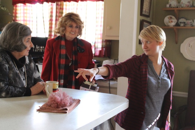 Judy Jackson,Dottie Tubb, and director Sammy Pendergrast filming 