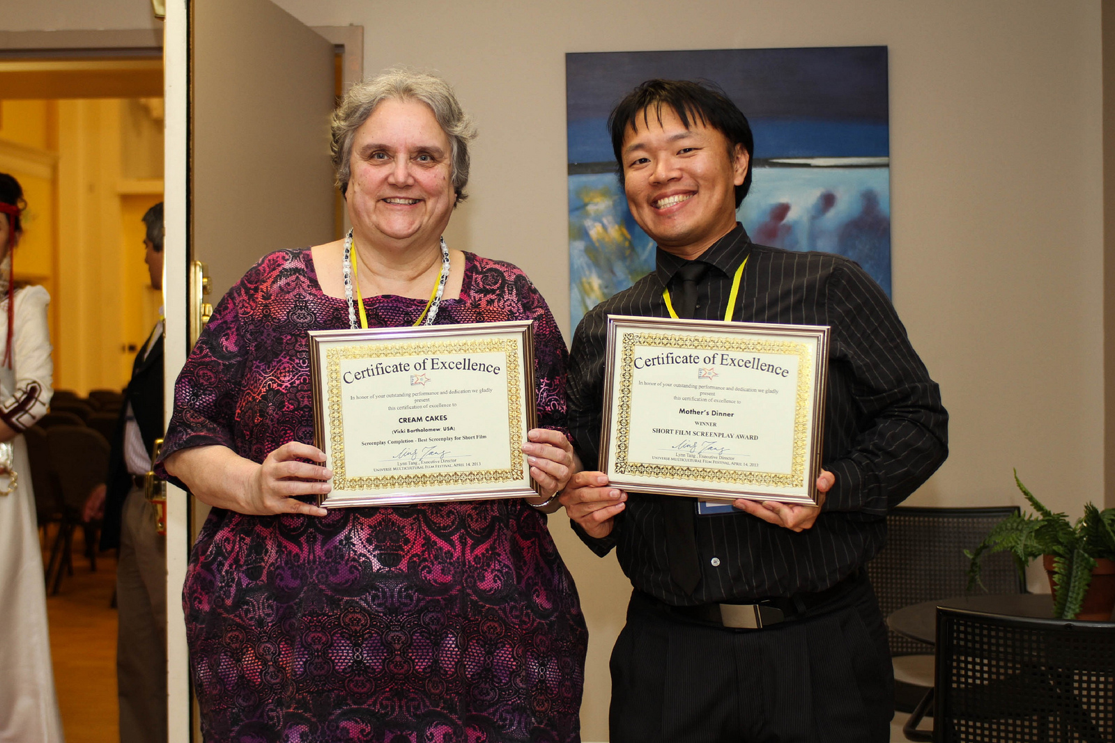 Vicki Bartholomew and Bear Chen