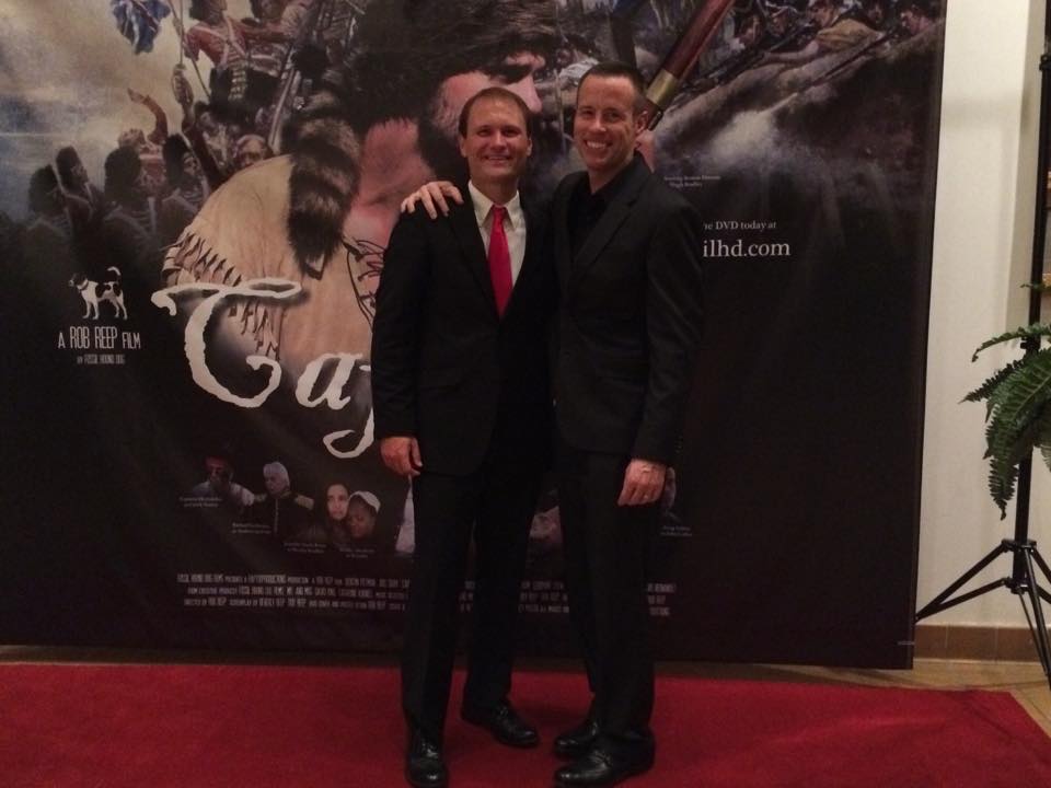 Greg Fallon and director Robb Reep at the premiere of Captain.
