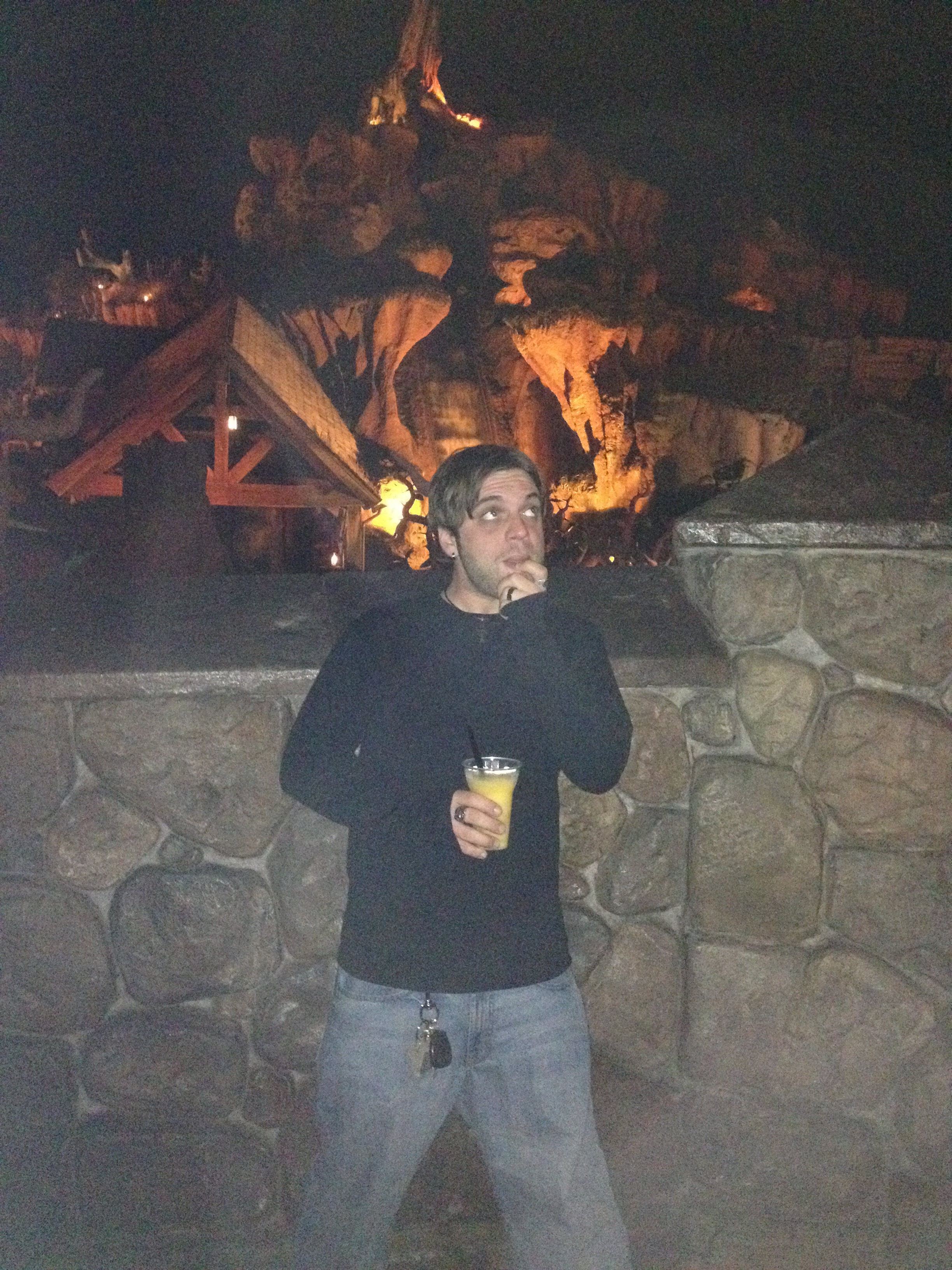 Anthony J. Preston at Disney's Magic Kingdom, Splash Mountain.