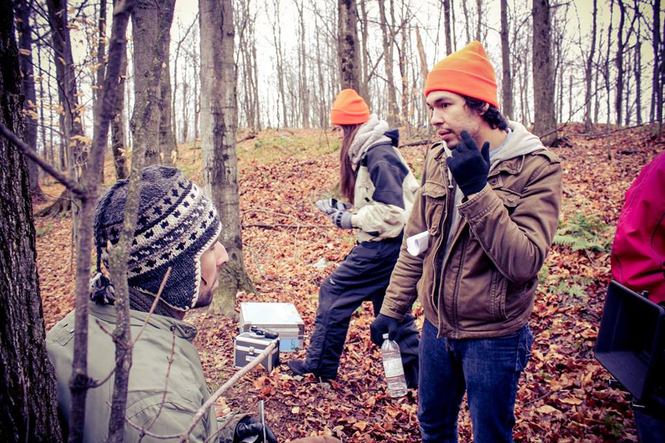 On the set of 'The Rotten Monk' (2014).