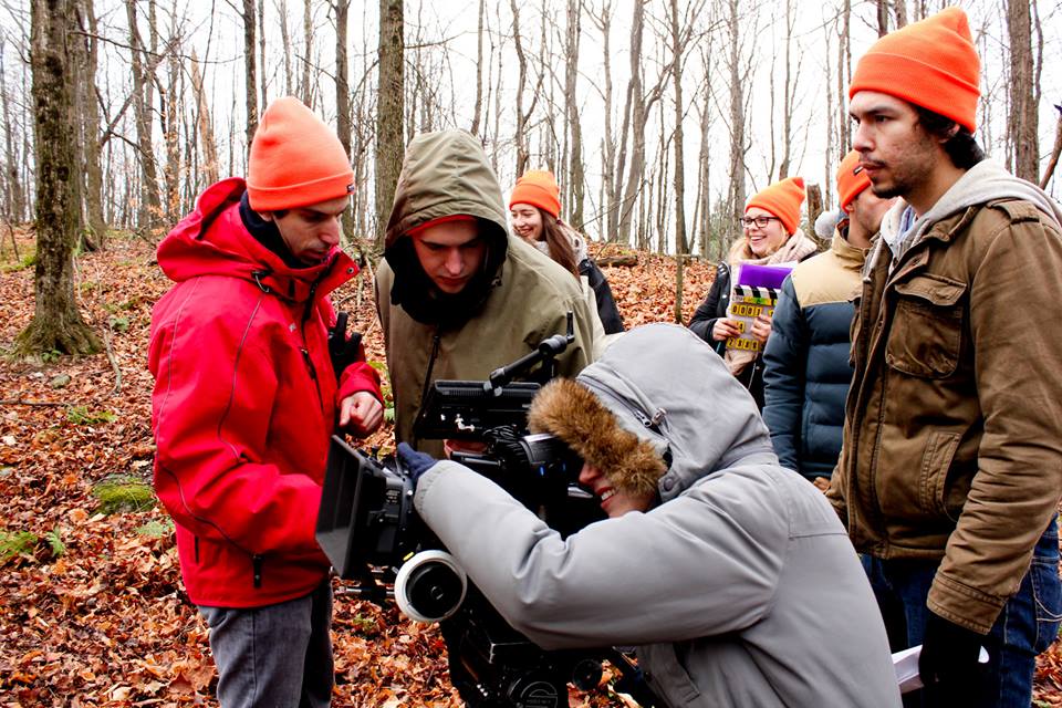 On the set of 'The Rotten Monk' (2014).