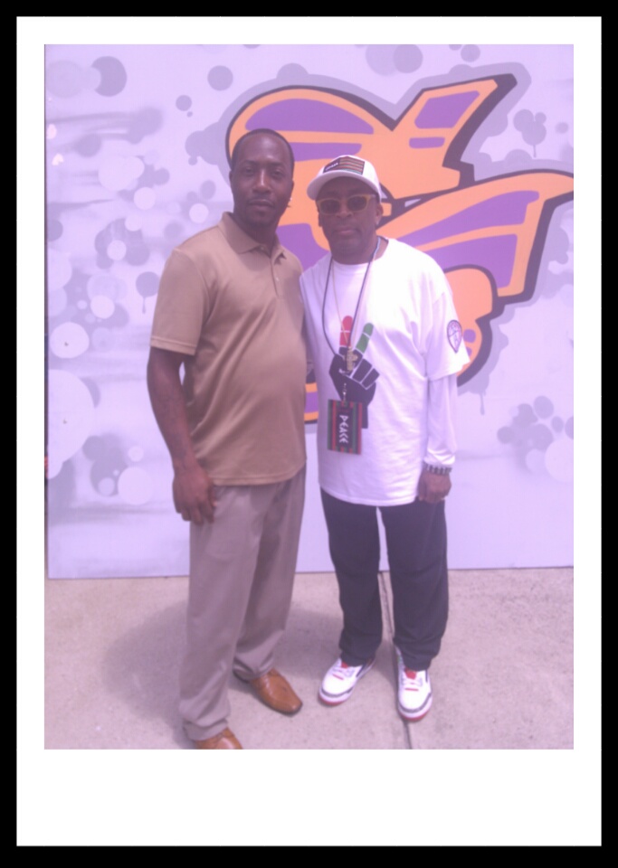 Jermaine Mctizic and Spike Lee block party...