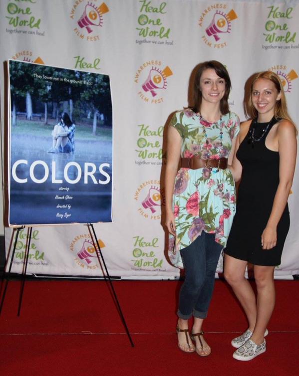 Razzy Dyer with Hannah Gibson at Awareness Film Festival Screening of COLORS