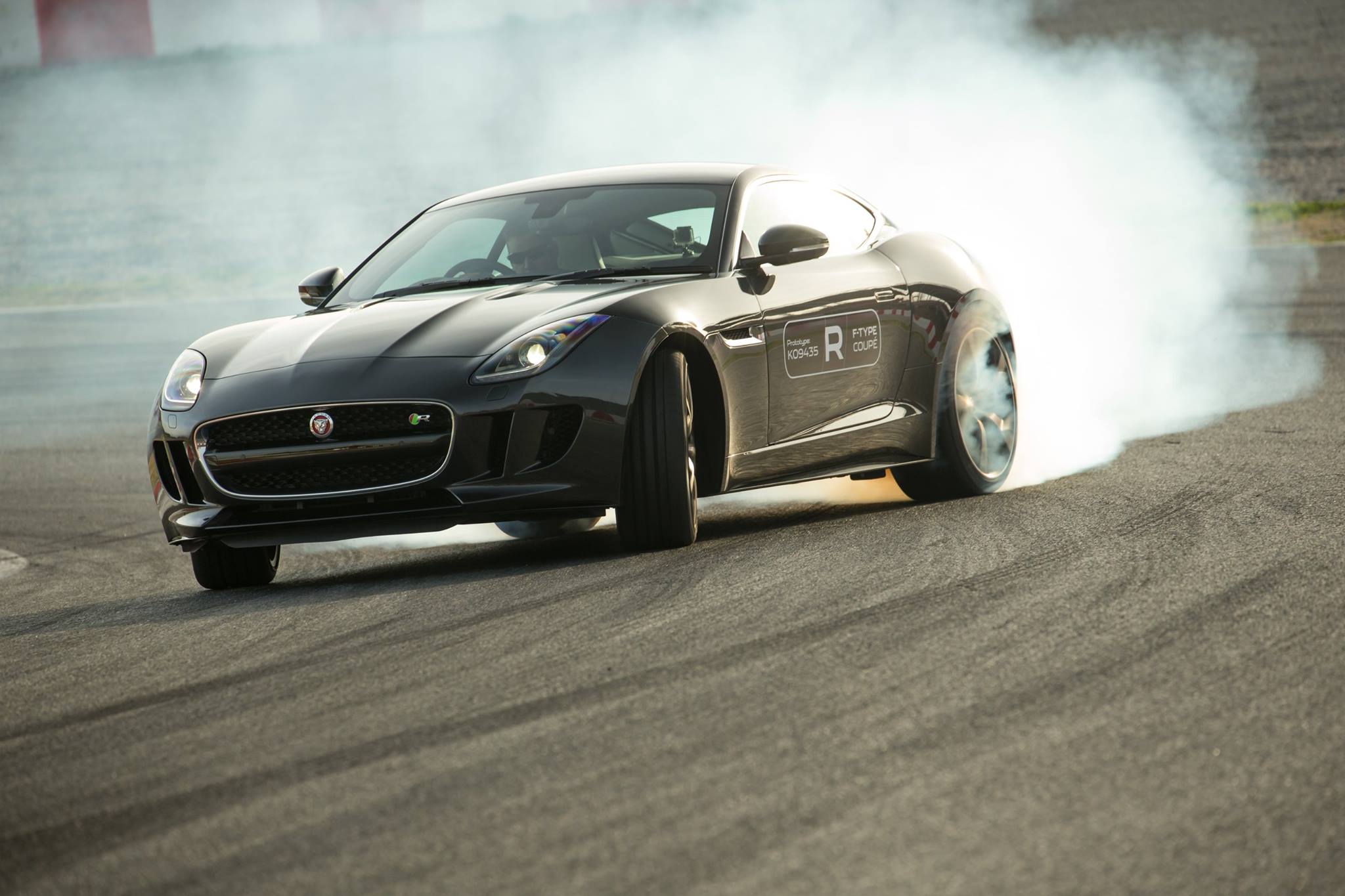 Drifting the Jaguar F-Type Coupe V8 R for Evo Magazine