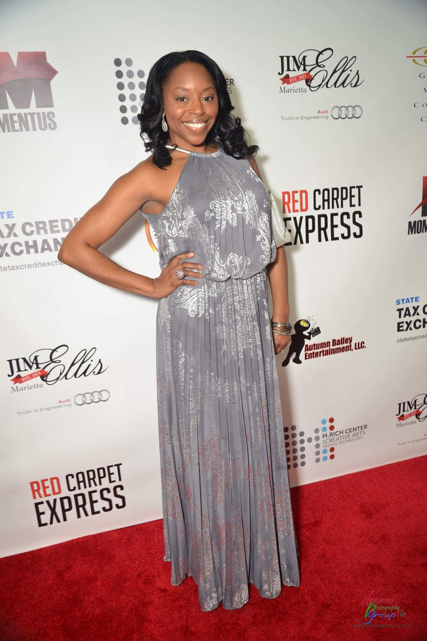Actor Anisa Nyell Johnson on the red carpet at the 2015 Georgia Entertainment Gala