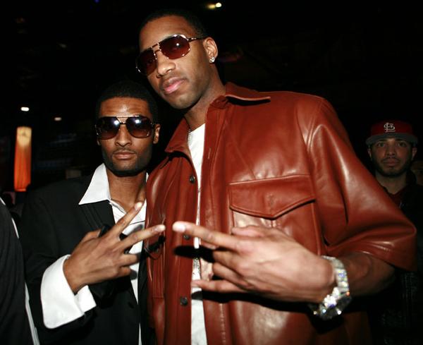 Chosen and Tracy McGrady during NBA Players Association Gala at Convention Center in Houston, Texas, United States.