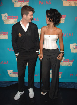 Robin Thicke and Rihanna