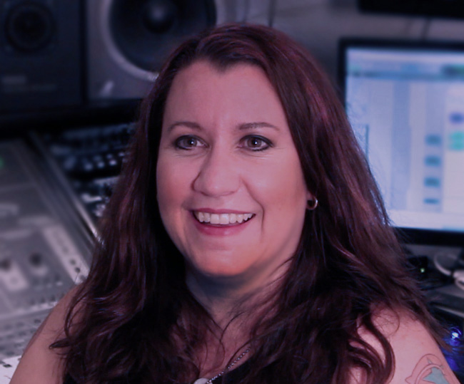 Catharine Wood at the Planetwood Productions studio in Los Angeles, California.