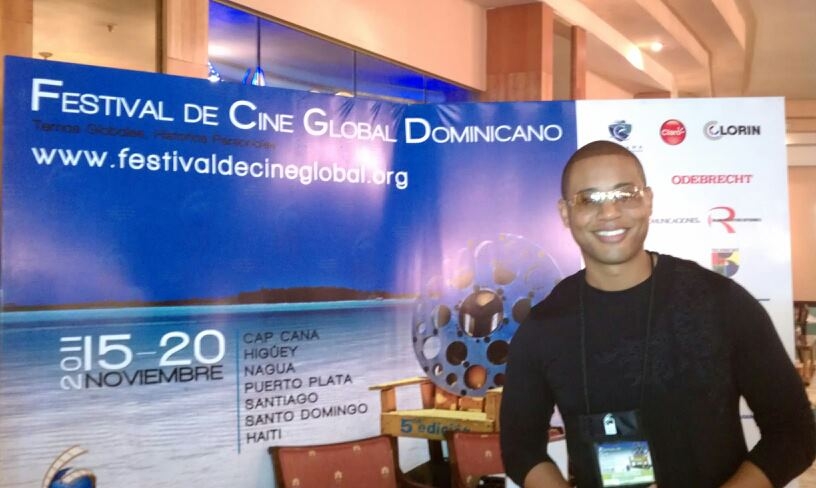 Derrex Brady at the 6th Annual Festival De Cine Global Dominicano.