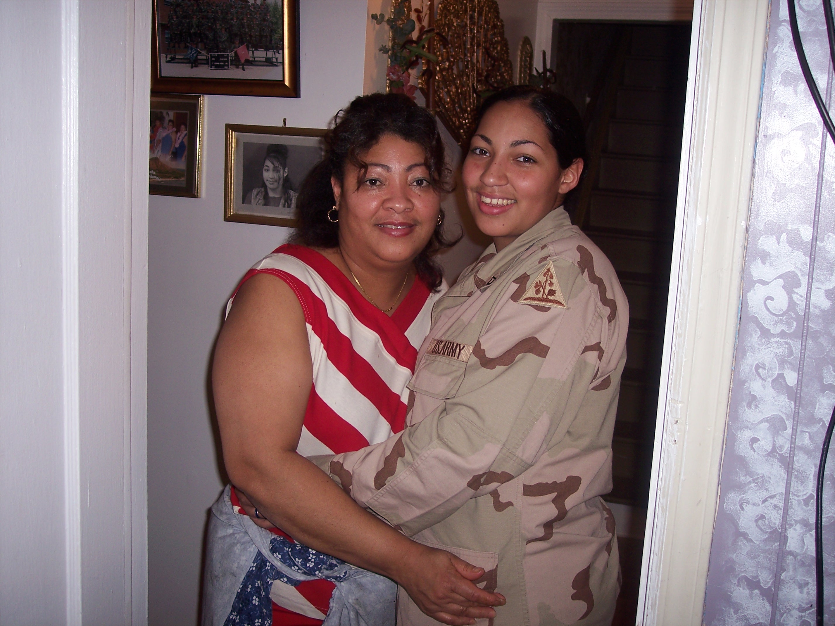 me and my beautiful mother when I came back from Iraq