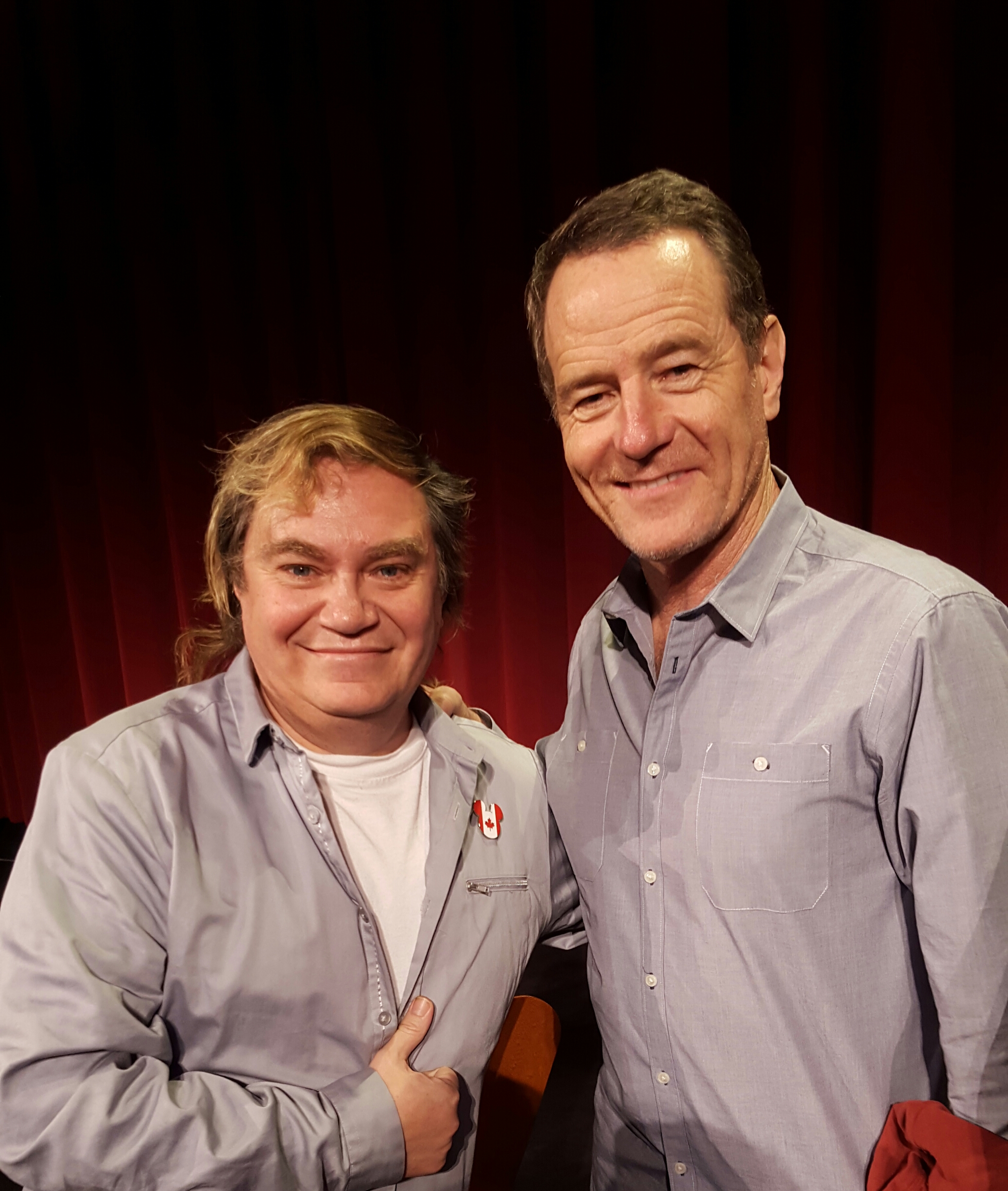Pierre Patrick & Bryan Cranston an Multiple Emmy and Golden Globe Winner. Motion Picture Academy Event for his film TRUMBO.