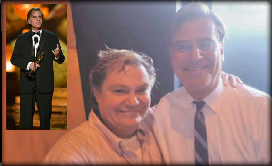 Pierre Patrick with Emmy and Oscar Winning Writer Aaron Sorkin.