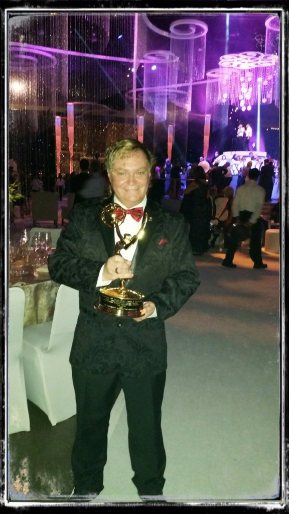 Pierre Patrick with a friend's Emmy Dreaming of one, one Day at The 67th EMMY AWARDS Governor's Ball.
