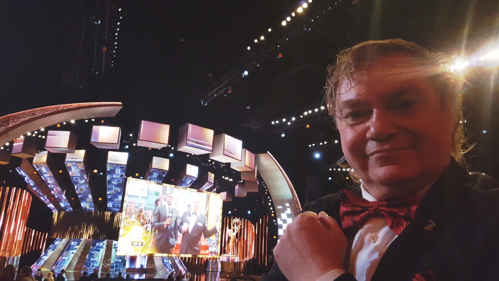 Pierre Patrick and The 67th EMMY AWARDS Stage.