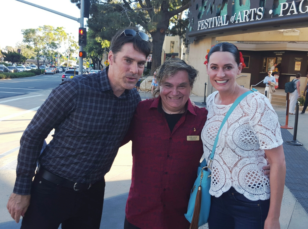 Pierre Patrick with Criminal Minds Stars Thomas Gibson and Paget Brewster.