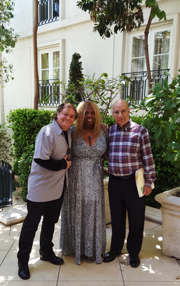 Pierre Patrick with Casting Director Sheila Thompson and mentor and most respected Talent Agent Jerry Pace in Beverly Hills.
