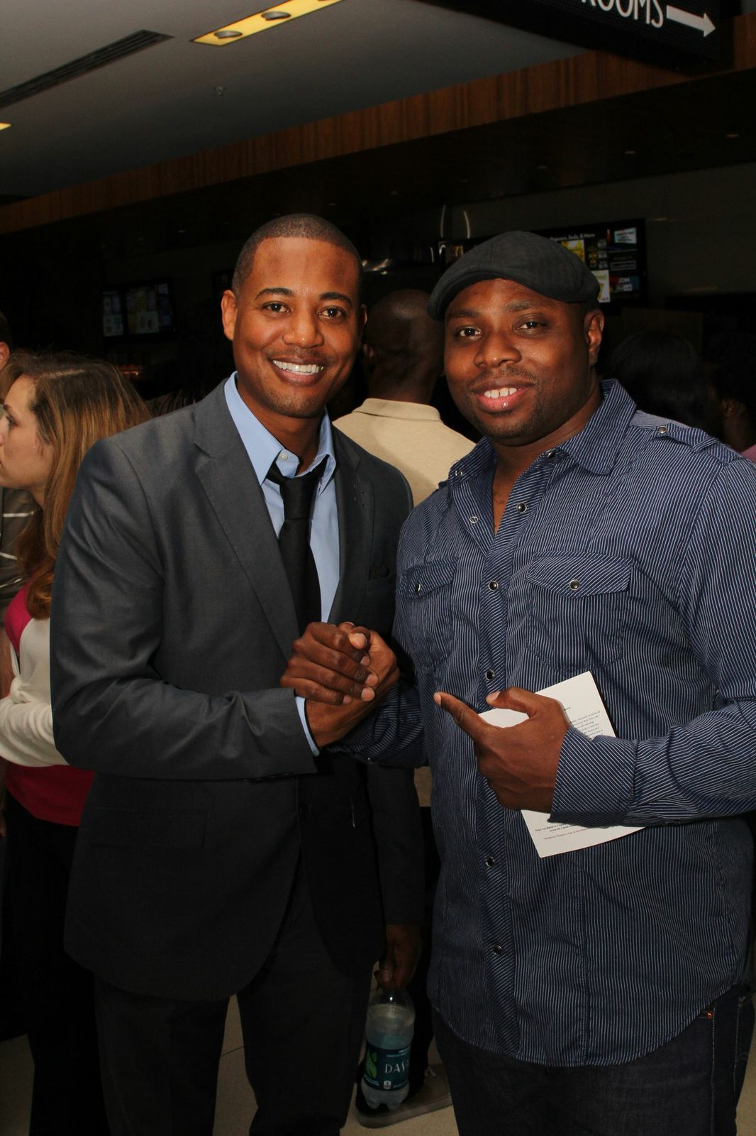 Derrex Brady and Page Kennedy at the 2013 Los Angeles screening of The Championship Rounds film.