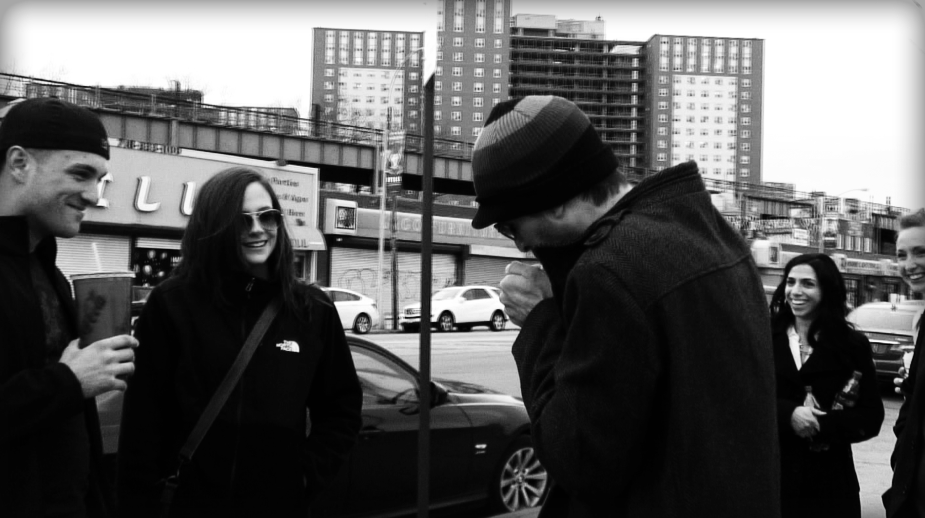 On location performing magic in Coney Island, NY.