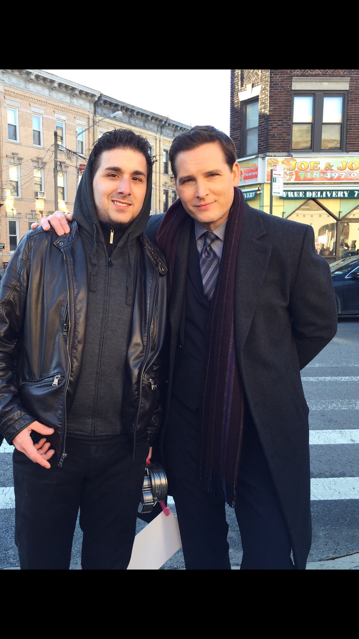 Me and Peter Facinelli on set of American Odyssey