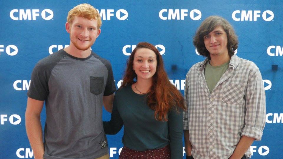 Connor Rentz with David Besh and Ashton Sawyer taken October 2015 at Campus MovieFest @ Georgia Southern University