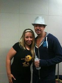 Backstage at NKOTB concert ACC , tanned with our medium glow right after concert !