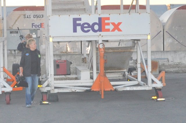 Filming FedEx at Oakland airport